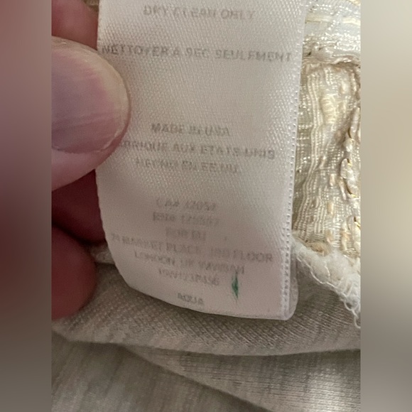 DOLAN shift dress with gold and cream embroidered front size 8 - Picture 6 of 7